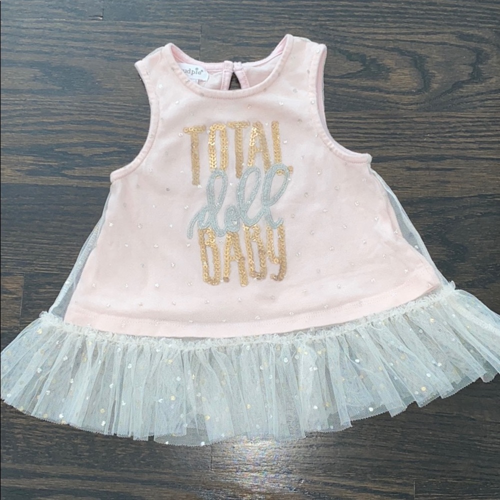 Mud pie “Total doll baby” shirt